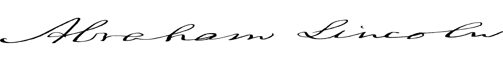 Abraham Lincoln's signature