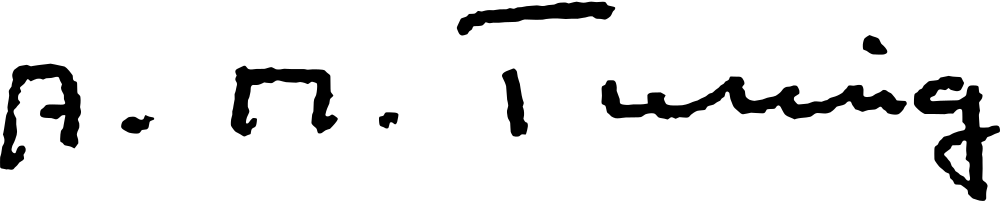 Alan Turing signature