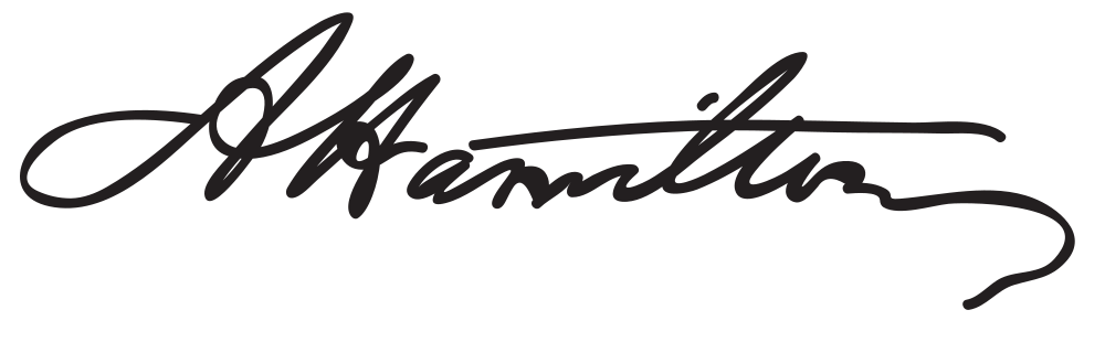 Alexander Hamilton autograph signature image