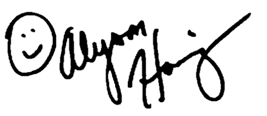 Alyson Hannigan signature