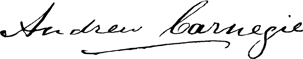 Andrew Carnegie autograph signature image