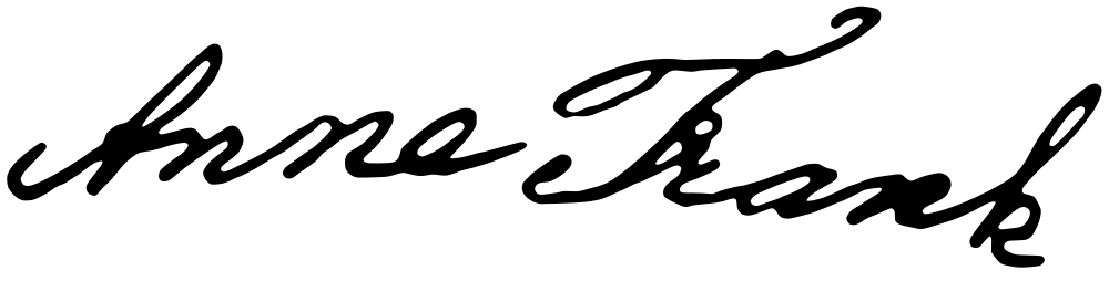 Anne Frank autograph signature image