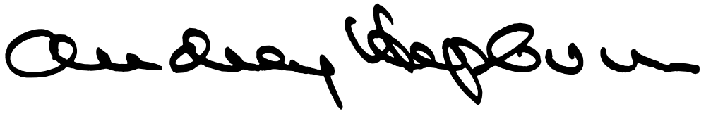 Audrey Hepburn signature