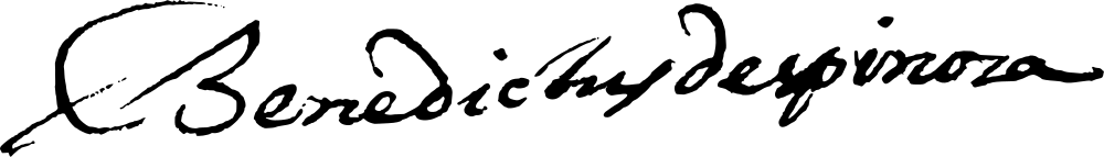 Baruch Spinoza signature