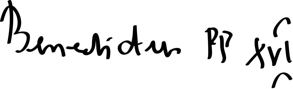 Benedict XVI signature