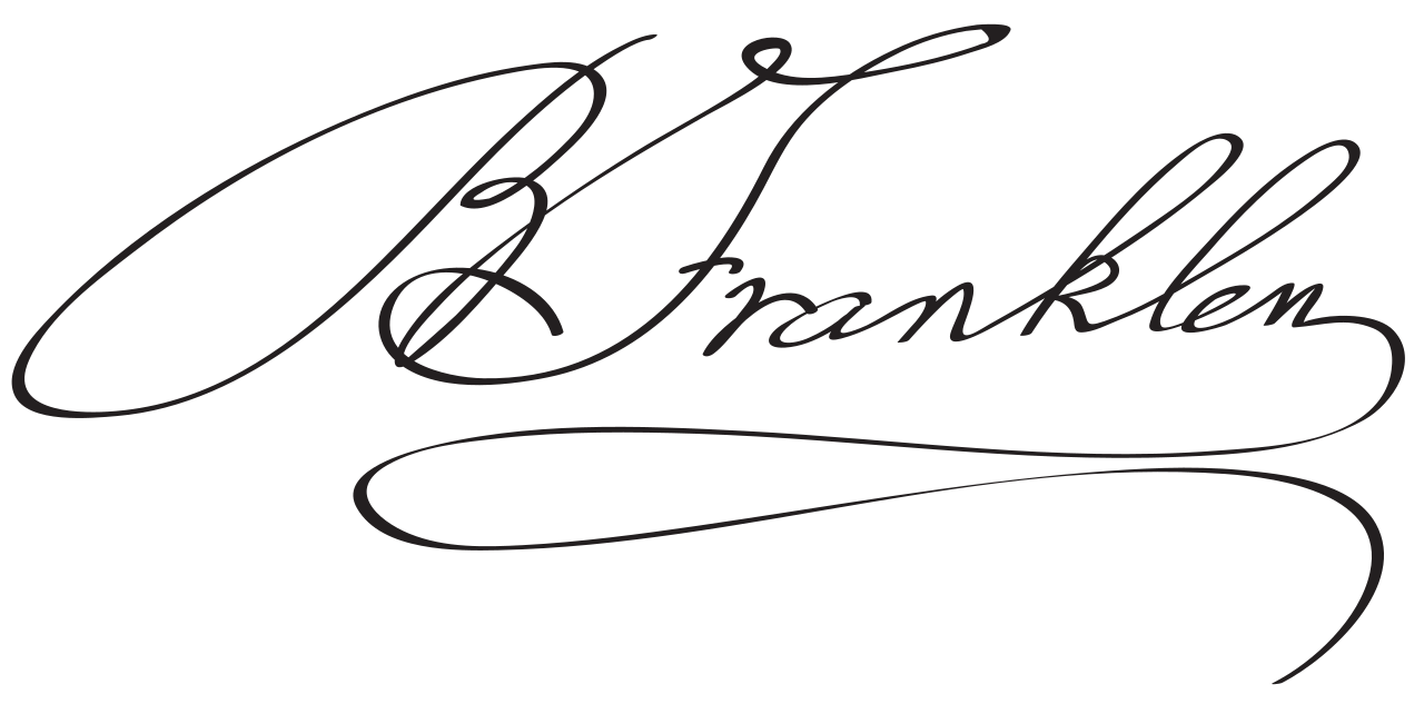 Benjamin Franklin signature