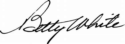 Betty White signature