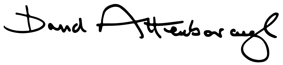 David Attenborough signature
