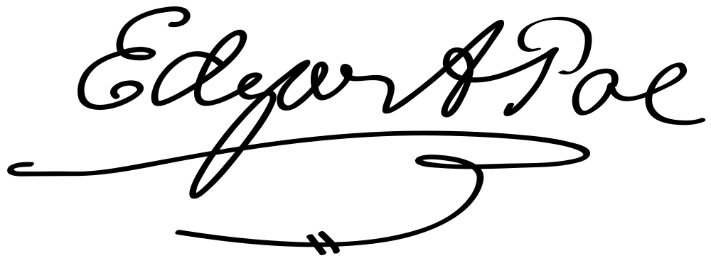 Edgar Allan Poe signature