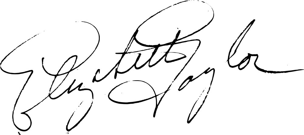 Elizabeth Taylor autograph signature image