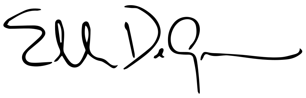 Ellen DeGeneres autograph signature image