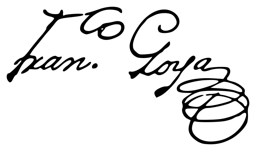 Francisco Goya signature