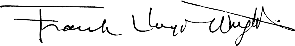 Frank Lloyd Wright autograph signature image