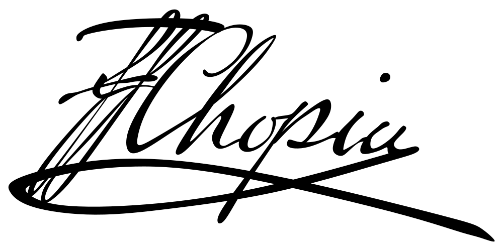 Frédéric Chopin signature