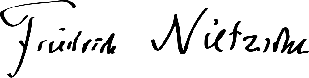 Friedrich Nietzsche signature