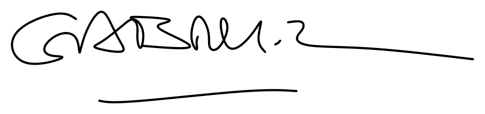 Gabriel García Márquez signature