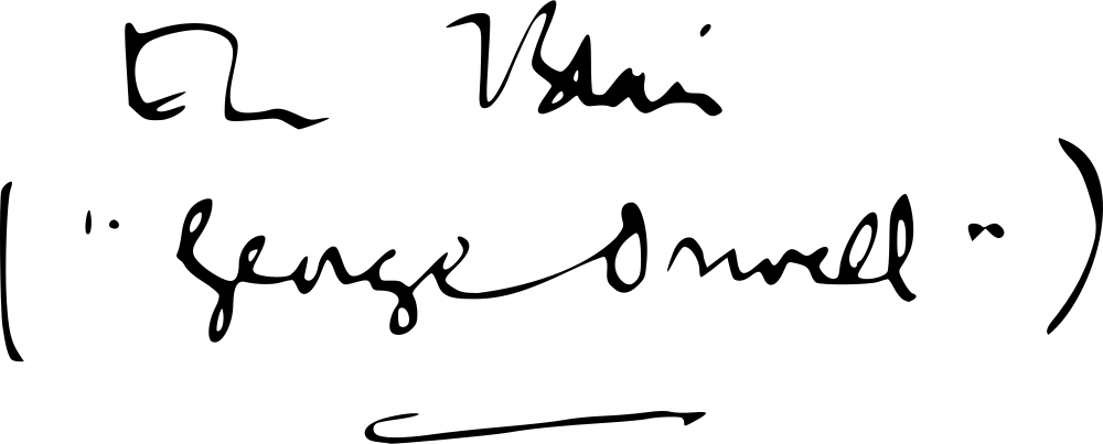 George Orwell signature