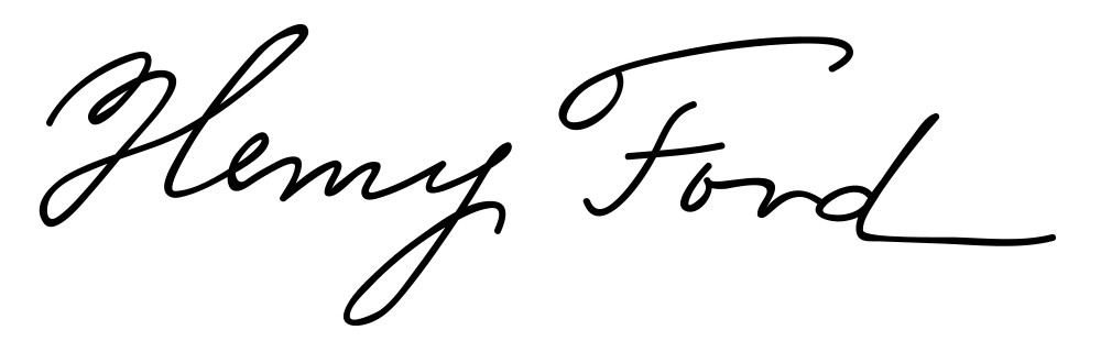 Henry Ford signature