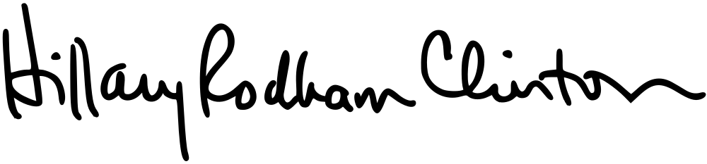 Hillary Clinton signature