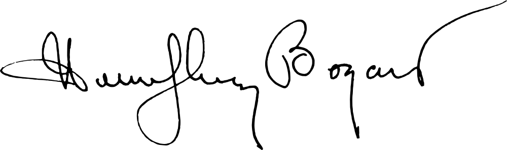 Humphrey Bogart autograph signature image