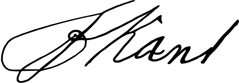 Immanuel Kant signature