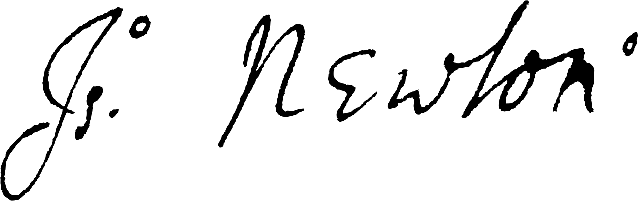 Isaac Newton signature