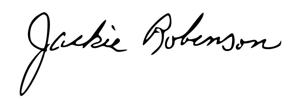 Jackie Robinson autograph signature image