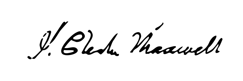 James Clerk Maxwell signature