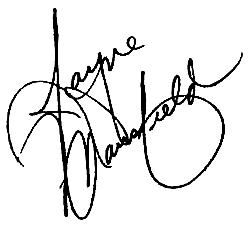 Jayne Mansfield signature