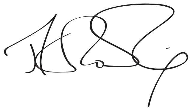 Jk Rowling signature