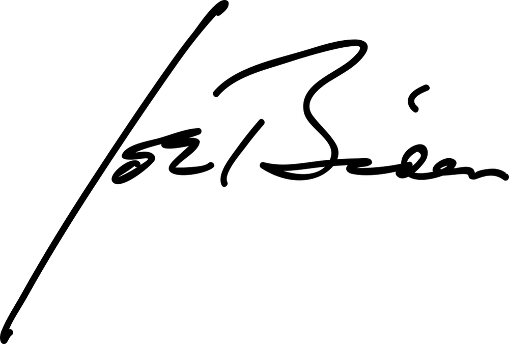 Joe Biden signature