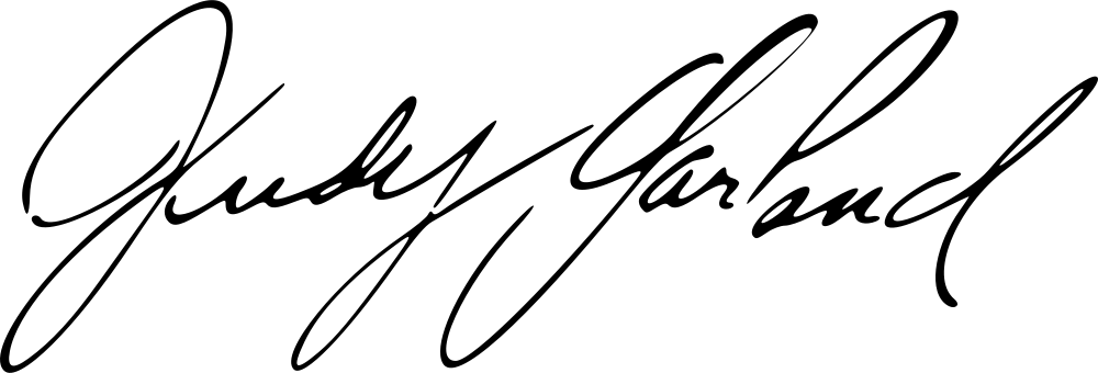 Judy Garland signature