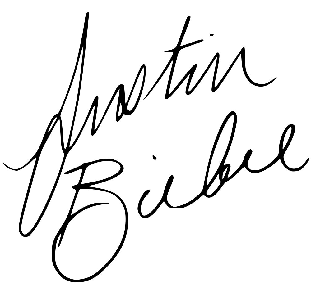 Justin Bieber signature