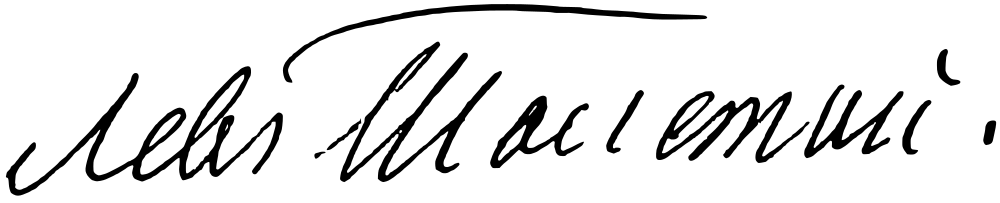Leo Tolstoy signature