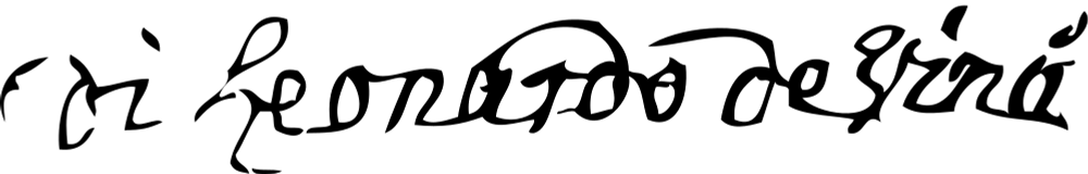 Leonardo da Vinci signature