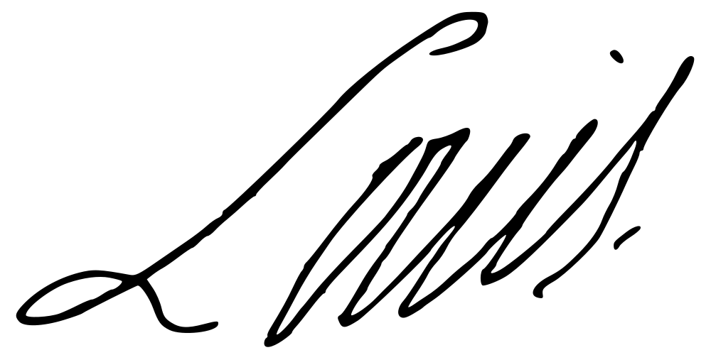 Louis XVI autograph signature image