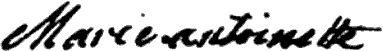 Marie Antoinette autograph signature image