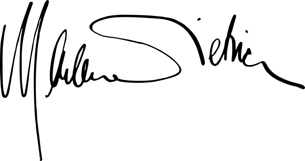 Marlene Dietrich signature