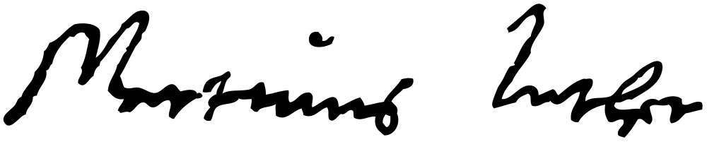 Martin Luther signature