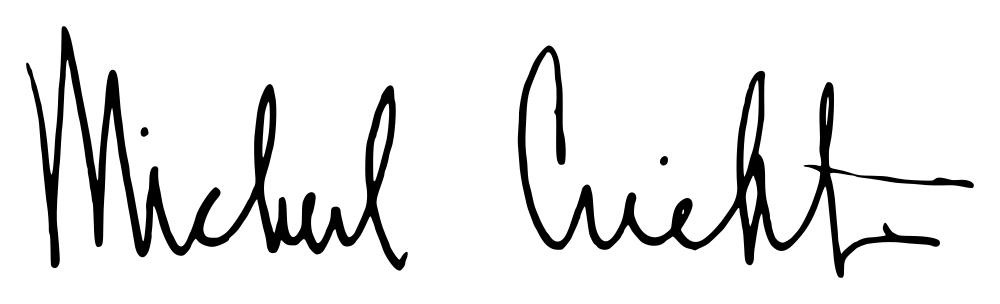 Michael Crichton autograph signature image
