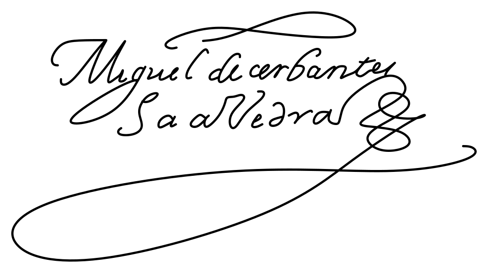 Miguel de Cervantes signature