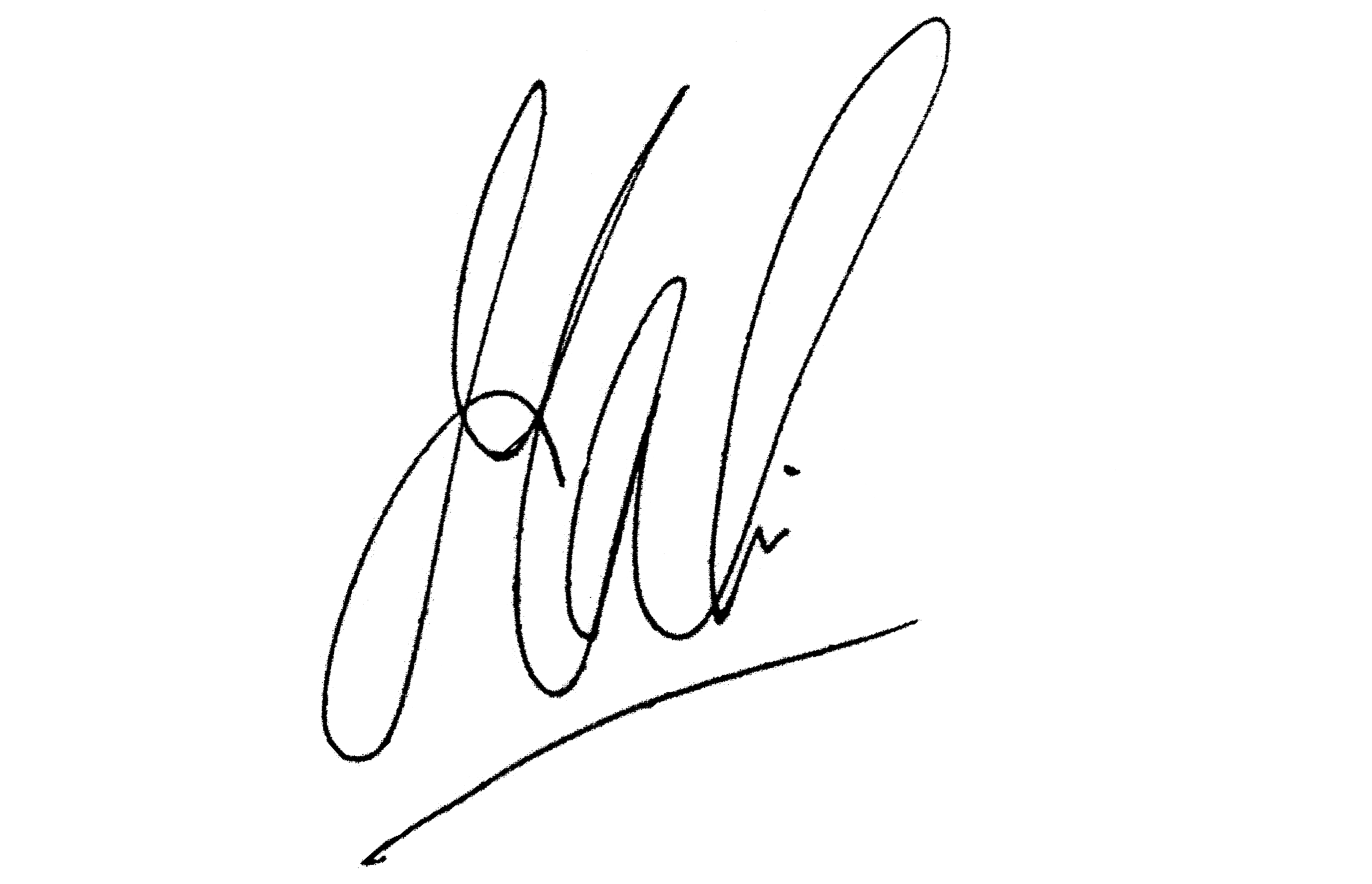 MS Dhoni signature