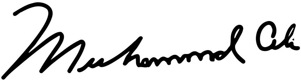 Muhammad Ali signature
