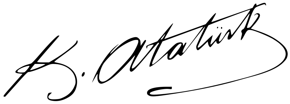 Mustafa Kemal Atatürk signature