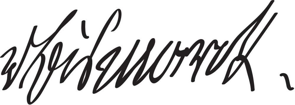 Otto von Bismarck signature