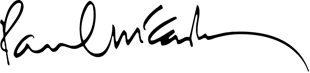Paul McCartney signature