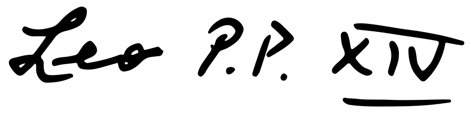 Pope Leo XIV signature