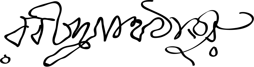 Rabindranath Tagore signature