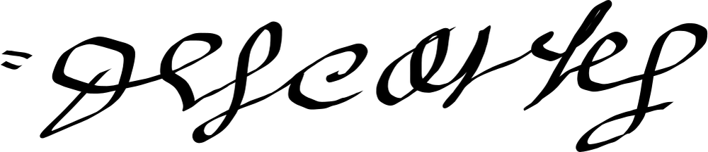 René Descartes signature