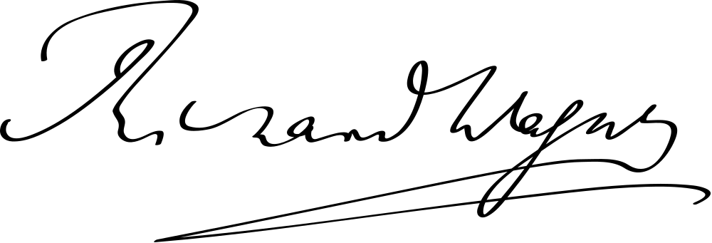 Richard Wagner signature